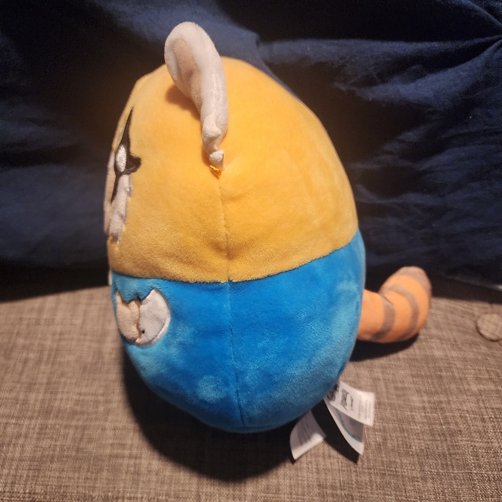 Squishmallow 8" Aggretsuko Rage Sanrio Squad Yellow Blue Angry Face - Picture 2 of 6